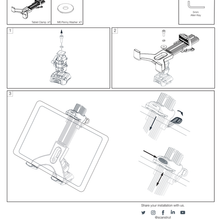 Load image into Gallery viewer, SCANSTRUT ROKK Mini Tablet Mount kit with Screw Down Basei RLS-508-401
