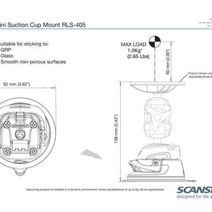 SCANSTRUT Suction Cup Mount  RLS-405