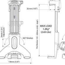 Load image into Gallery viewer, SCANSTRUT ROKK Mini Tablet Mount kit with Screw Down Basei RLS-508-401
